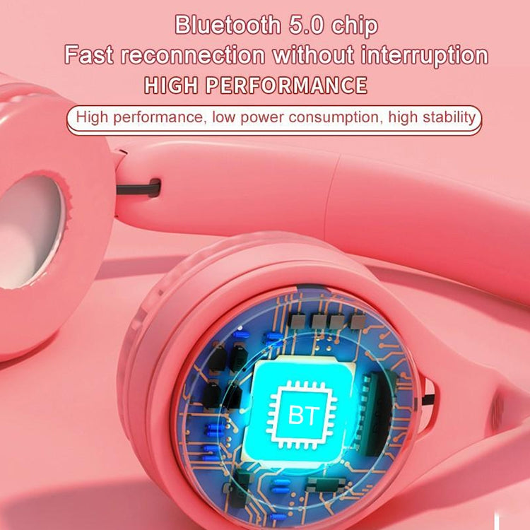 Y08 Hifi Sound Quality Macaron Bluetooth Headset, Supports Calling & TF Card & 3.5mm AUX (Yellow) - Headset & Headphone by PMC TechLife | Online Shopping South Africa | PMC TechLife