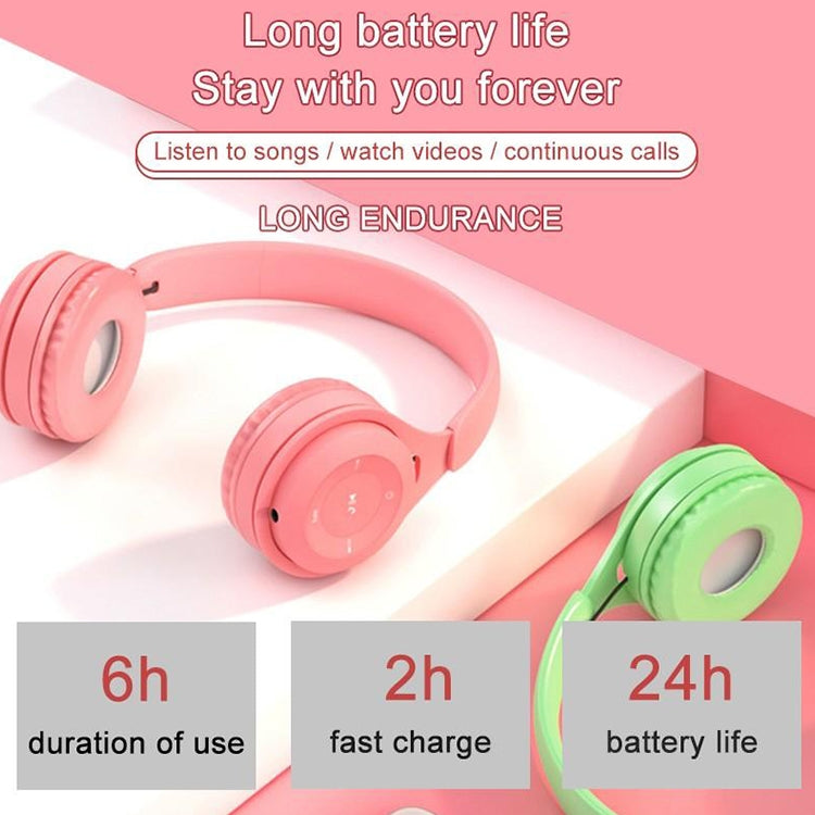 Y08 Hifi Sound Quality Macaron Bluetooth Headset, Supports Calling & TF Card & 3.5mm AUX (Yellow) - Headset & Headphone by PMC TechLife | Online Shopping South Africa | PMC TechLife