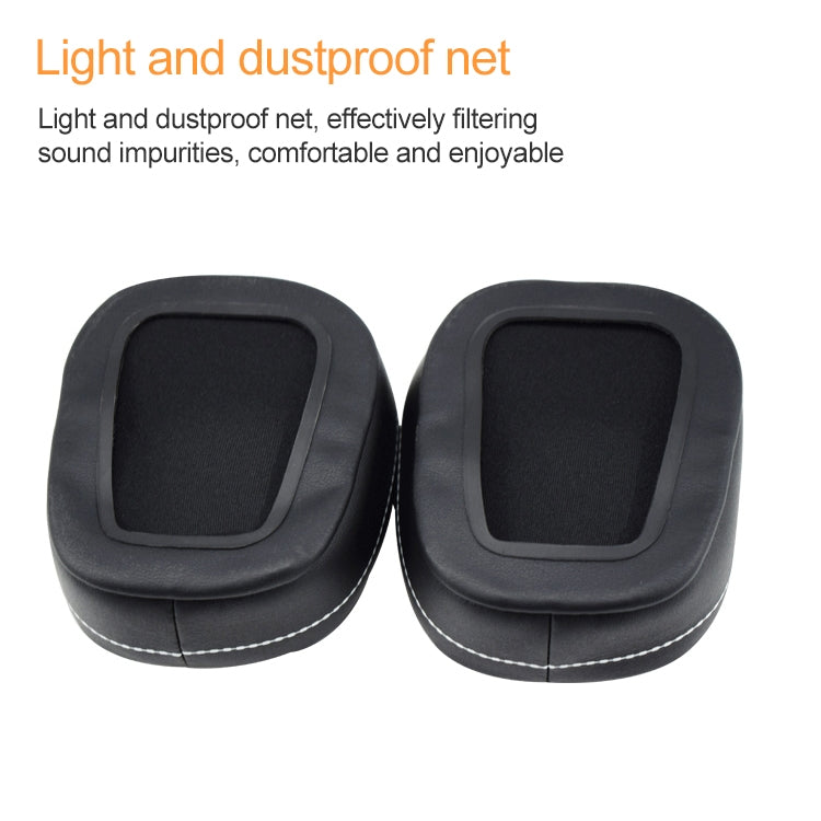 2 PCS For DENON AH-D600 / AH-D7100 Soft Sponge Earphone Protective Cover Earmuffs(Black Brown) - Earmuff & Pad by PMC TechLife | Online Shopping South Africa | PMC TechLife