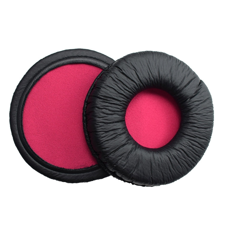 2 PCS For SONY MDR-V55 Earphone Cushion Leather Cover Earmuffs Replacement Earpads (Red) - Earmuff & Pad by PMC TechLife | Online Shopping South Africa | PMC TechLife