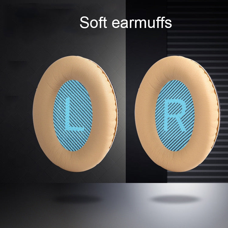 1 Pair Soft Earmuff Headphone Jacket with Common Cotton for BOSE QC2 / QC15 / AE2 / QC25(Grey) - Earmuff & Pad by PMC TechLife | Online Shopping South Africa | PMC TechLife