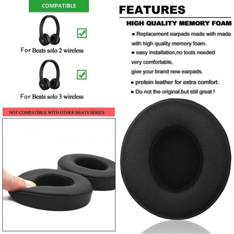 1 Pair Soft Sponge Earmuff Headphone Jacket for Beats Studio 2.0(Champagne Gold) - Earmuff & Pad by PMC TechLife | Online Shopping South Africa | PMC TechLife