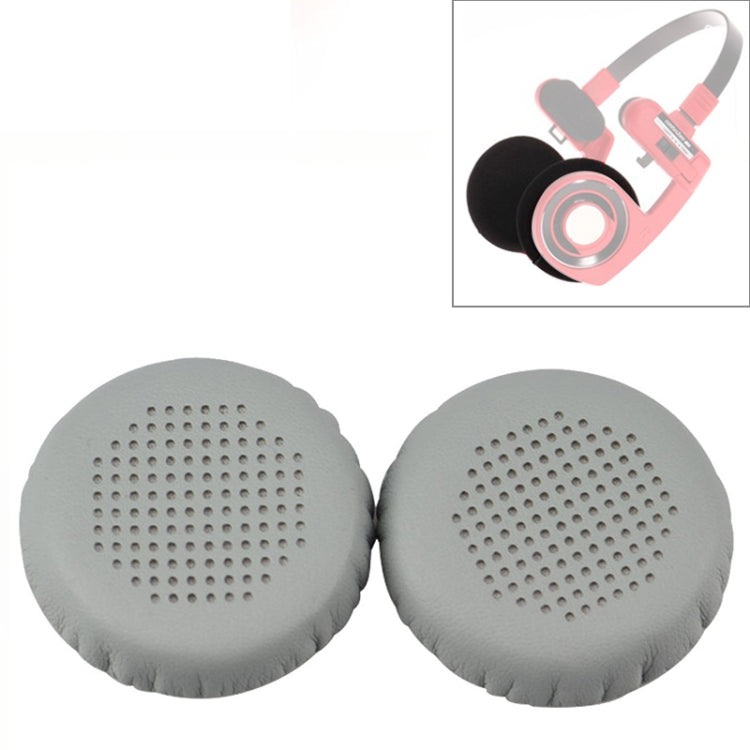 2 PCS For KOSS PP / SP Perforated Ventilation Version Protein Leather Cover Headphone Protective Cover Earmuffs (Grey) - Earmuff & Pad by PMC Jewellery | Online Shopping South Africa | PMC Jewellery