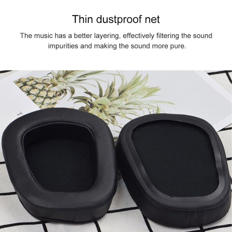 2 PCS For Logitech G633 G933 Sheepskin Earphone Cushion Cover Earmuffs Replacement Earpads - Earmuff & Pad by PMC TechLife | Online Shopping South Africa | PMC TechLife