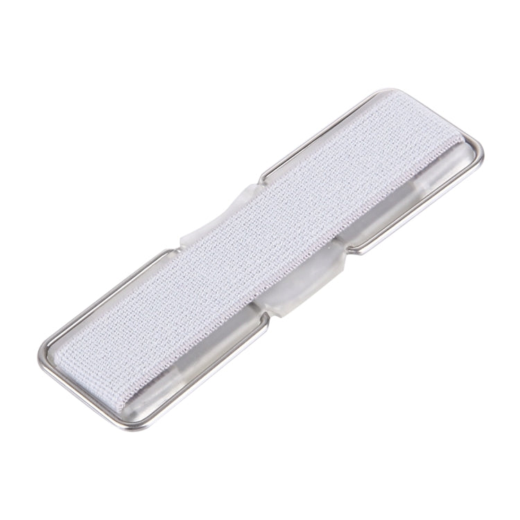 2 in 1 Adjustable Universal Mini Adhesive Holder Stand + Slim Finger Grip, Size: 7.3 x 2.2 x 0.3 cm(Silver) - Ring Holder by PMC TechLife | Online Shopping South Africa | PMC TechLife