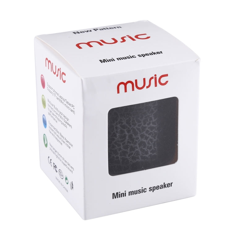 A9 Mini Portable Glare Crack Bluetooth Stereo Speaker with LED Light, Built-in MIC, Support Hands-free Calls & TF Card(Black) - Mini Speaker by PMC Jewellery | Online Shopping South Africa | PMC Jewellery