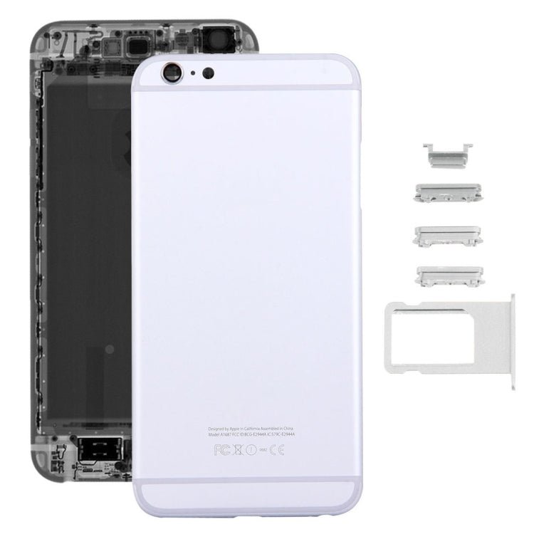 5 in 1 for iPhone 6s Plus (Back Cover + Card Tray + Volume Control Key + Power Button + Mute Switch Vibrator Key) Full Assembly Housing Cover(Silver) - iPhone 6S/6S Plus Parts by PMC TechLife | Online Shopping South Africa | PMC TechLife