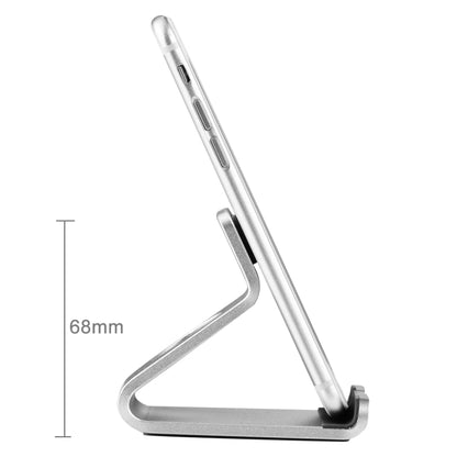 Exquisite Aluminium Alloy Desktop Holder Stand DOCK Cradle For iPhone, Galaxy, Huawei, Xiaomi, LG, HTC and 7 inch Tablet(Silver) - Desktop Holder by PMC Jewellery | Online Shopping South Africa | PMC Jewellery