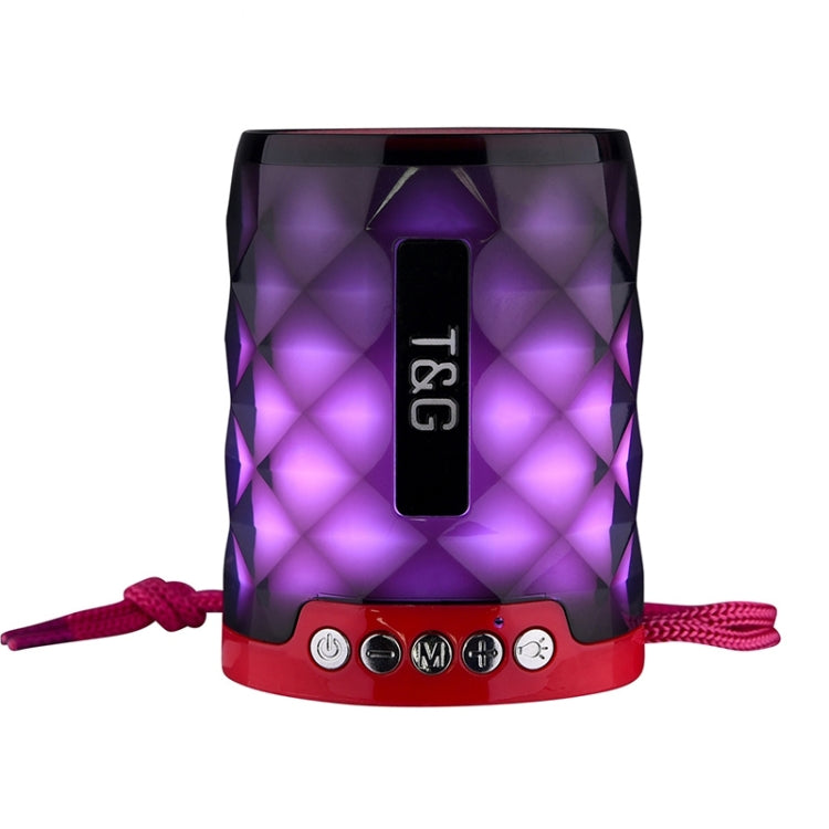 T&G TG155 Bluetooth 4.2 Mini Portable Wireless Bluetooth Speaker with Colorful Lights(Magenta) - Mini Speaker by T&G | Online Shopping South Africa | PMC Jewellery