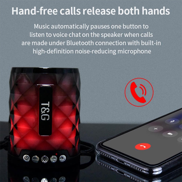 T&G TG155 Bluetooth 4.2 Mini Portable Wireless Bluetooth Speaker with Colorful Lights(Red) - Mini Speaker by T&G | Online Shopping South Africa | PMC TechLife | Buy Now Pay Later Mobicred