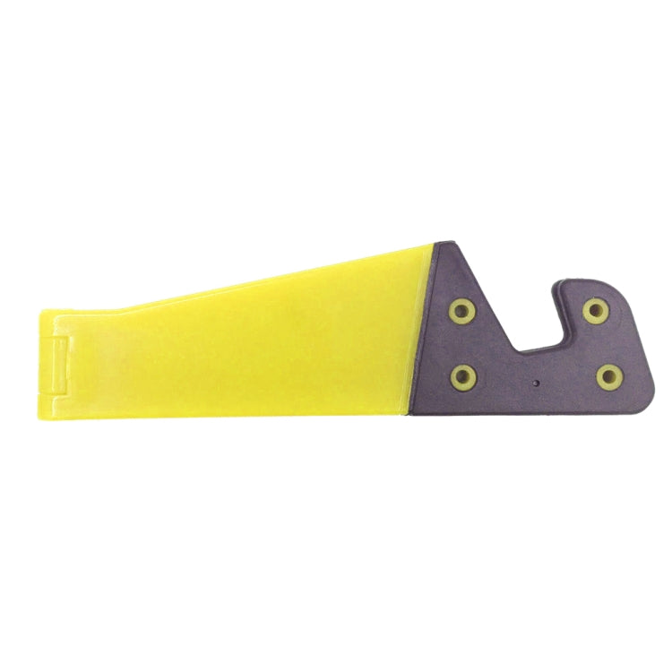 V Shape Universal Mobile Phone Tablet Bracket Holder(Yellow) - Desktop Holder by PMC TechLife | Online Shopping South Africa | PMC TechLife