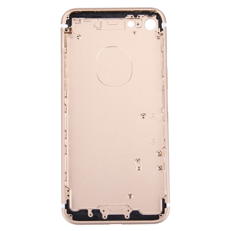 5 in 1 for iPhone 7 (Back Cover + Card Tray + Volume Control Key + Power Button + Mute Switch Vibrator Key) Full Assembly Housing Cover(Gold) - Back Cover by PMC TechLife | Online Shopping South Africa | PMC TechLife