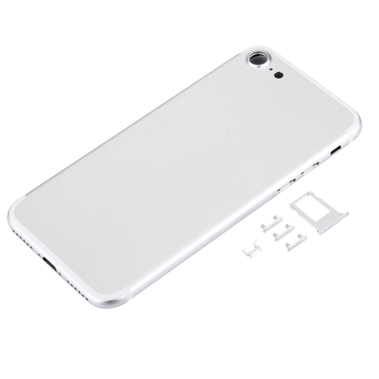 5 in 1 for iPhone 7 (Back Cover + Card Tray + Volume Control Key + Power Button + Mute Switch Vibrator Key) Full Assembly Housing Cover(Silver) - Back Cover by PMC TechLife | Online Shopping South Africa | PMC TechLife