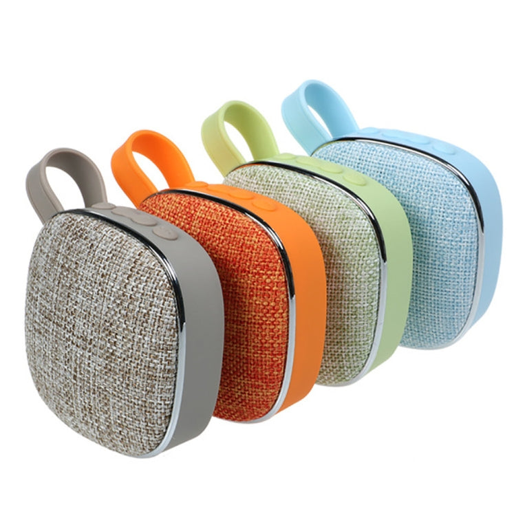 X25new Cloth Texture Square Portable Mini Bluetooth Speaker, Support Hands-free Call & TF Card & AUX(Green) - Mini Speaker by PMC TechLife | Online Shopping South Africa | PMC TechLife
