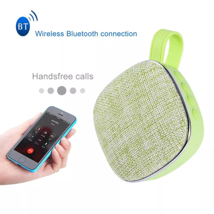 X25new Cloth Texture Square Portable Mini Bluetooth Speaker, Support Hands-free Call & TF Card & AUX(Grey) - Mini Speaker by PMC TechLife | Online Shopping South Africa | PMC TechLife