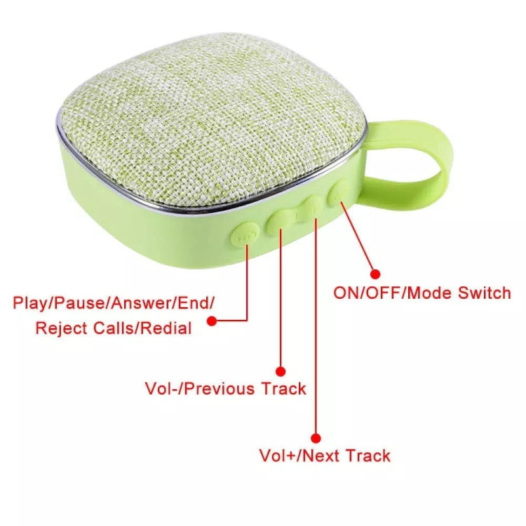 X25new Cloth Texture Square Portable Mini Bluetooth Speaker, Support Hands-free Call & TF Card & AUX(Orange) - Mini Speaker by PMC TechLife | Online Shopping South Africa | PMC TechLife
