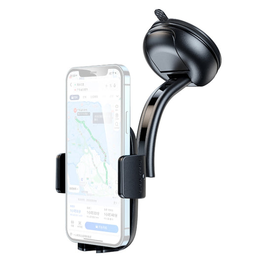 USAMS ZJ063 Car Center Console Retractable Phone Holder for 4.7-7.2 inch Mobile Phones (Black) - Car Holders by USAMS | Online Shopping South Africa | PMC Jewellery