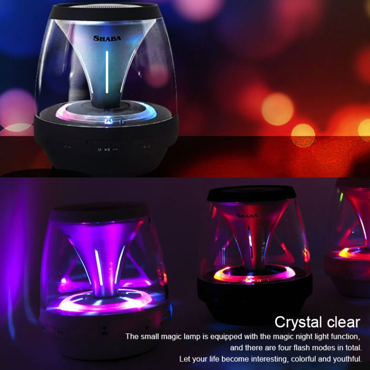 SHABA VS-18 Bluetooth 4.2 Multi-function Portable Small Magic Lamp Colorful Wireless Bluetooth Speaker (Black) - free shipping - PMC TechLife - Order now!