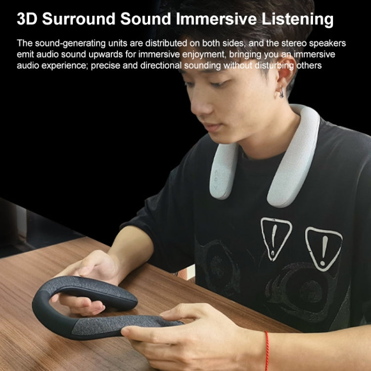 EBS-908 Fabric Hanging Neck Wireless Bluetooth Subwoofer Stereo Speaker (Grey) - Mini Speaker by PMC TechLife | Online Shopping South Africa | PMC TechLife