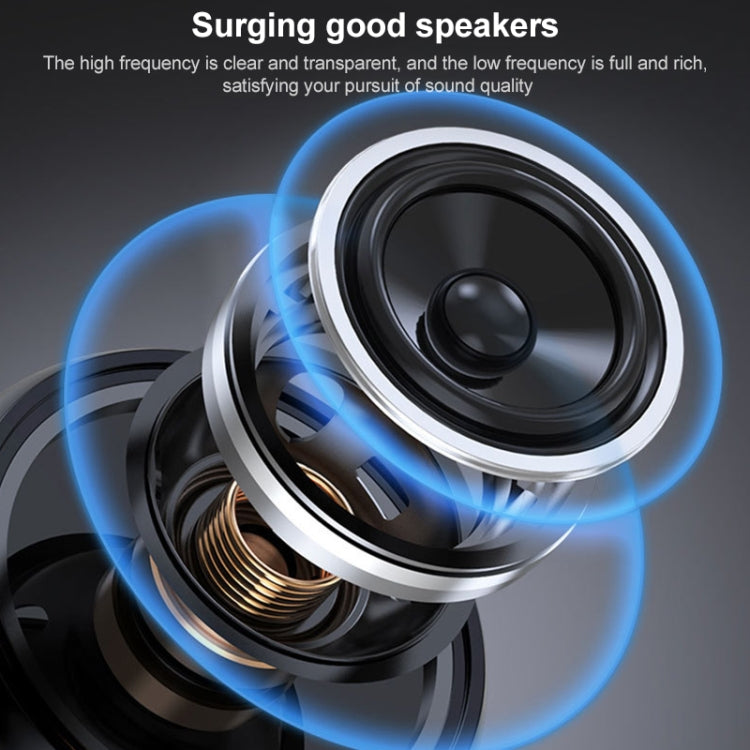 EBS-908 Fabric Hanging Neck Wireless Bluetooth Subwoofer Stereo Speaker (Grey) - Mini Speaker by PMC TechLife | Online Shopping South Africa | PMC TechLife