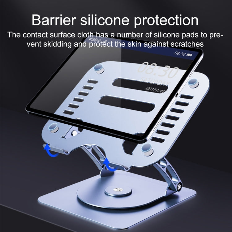 R- JUST HZ08-1 Rotating Two Holes Lifting Laptop Stand (Silver) - free shipping - PMC TechLife - Order now!