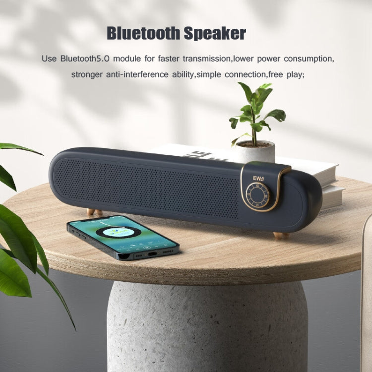 EWA L102 Classic Style Retro Bluetooth Wireless Speaker, Support TF/AUX(Black) - Desktop Speaker by EWA | Online Shopping South Africa | PMC Jewellery | Buy Now Pay Later Mobicred