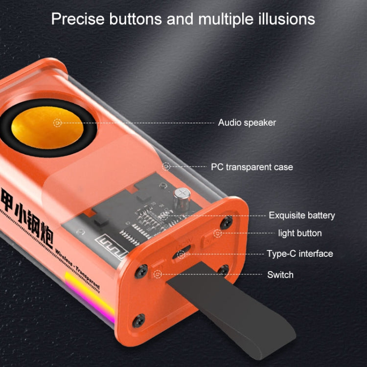 5W Portable Bullet TWS Wireless Bluetooth Speaker (Orange) - Mini Speaker by PMC TechLife | Online Shopping South Africa | PMC TechLife
