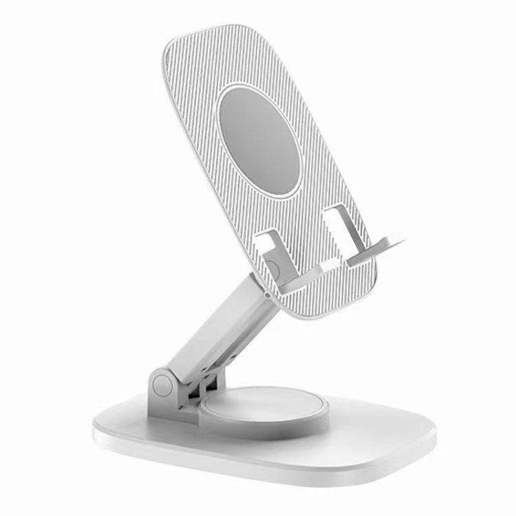 FD5 B028 Foldable Rotating Desktop Phone Tablet Holder (White) - Desktop Holder by PMC TechLife | Online Shopping South Africa | PMC TechLife