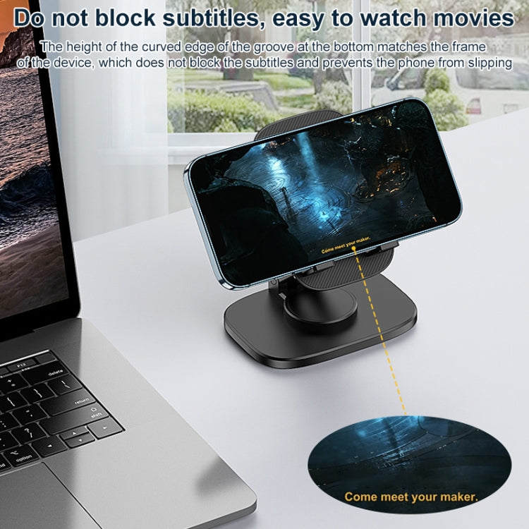 FD5 B028 Foldable Rotating Desktop Phone Tablet Holder (White) - Desktop Holder by PMC TechLife | Online Shopping South Africa | PMC TechLife