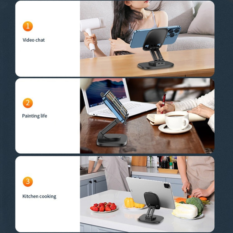 FD5 B028 Foldable Rotating Desktop Phone Tablet Holder (Green) - Desktop Holder by PMC TechLife | Online Shopping South Africa | PMC TechLife