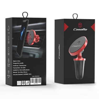CaseMe Universal 360 Degree Rotation Magnetic Car Air Outlet Vent Mount Phone Holder, For iPhone, Galaxy, Sony, Lenovo, HTC, Huawei, and other Smartphones (Red) - Car Holders by CaseMe | Online Shopping South Africa | PMC Jewellery