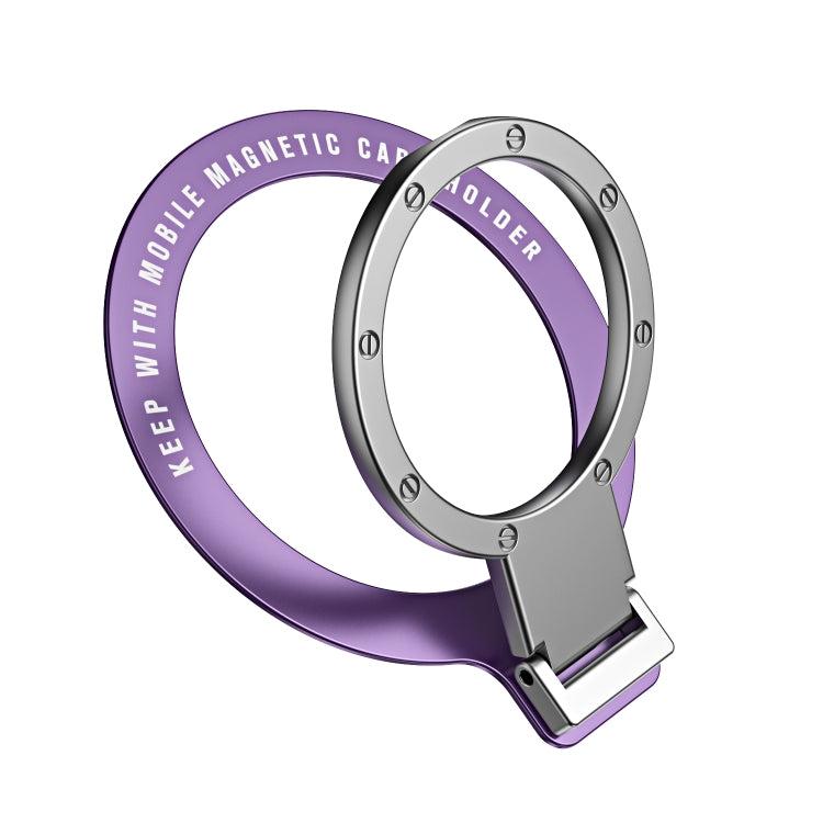 Ultra-thin Metal Phone Holder (Purple) - Ring Holder by PMC TechLife | Online Shopping South Africa | PMC TechLife