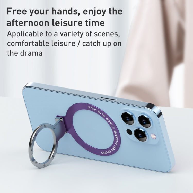 Ultra-thin Metal Phone Holder (White) - Ring Holder by PMC TechLife | Online Shopping South Africa | PMC TechLife