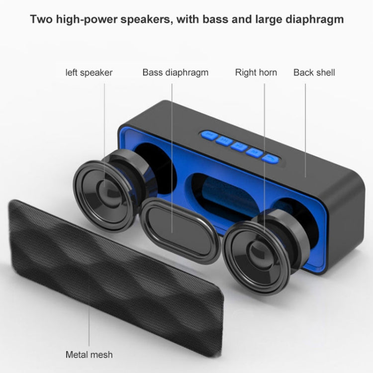 SC211 Pro Outdoor Multi-function Card Wireless Bluetooth Speaker Upgraded Version(Red) - Desktop Speaker by PMC TechLife | Online Shopping South Africa | PMC TechLife