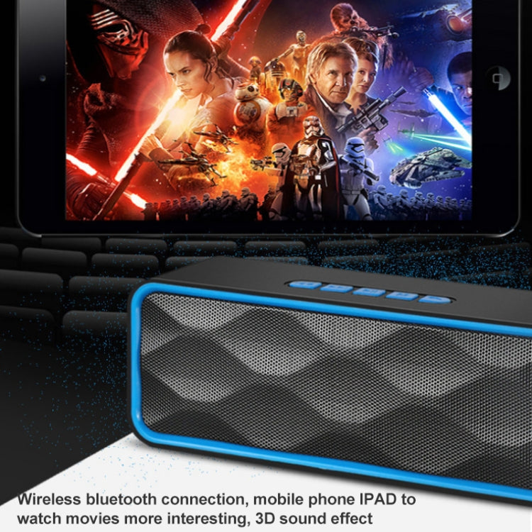 SC211 Pro Outdoor Multi-function Card Wireless Bluetooth Speaker Upgraded Version(Blue) - Desktop Speaker by PMC TechLife | Online Shopping South Africa | PMC TechLife