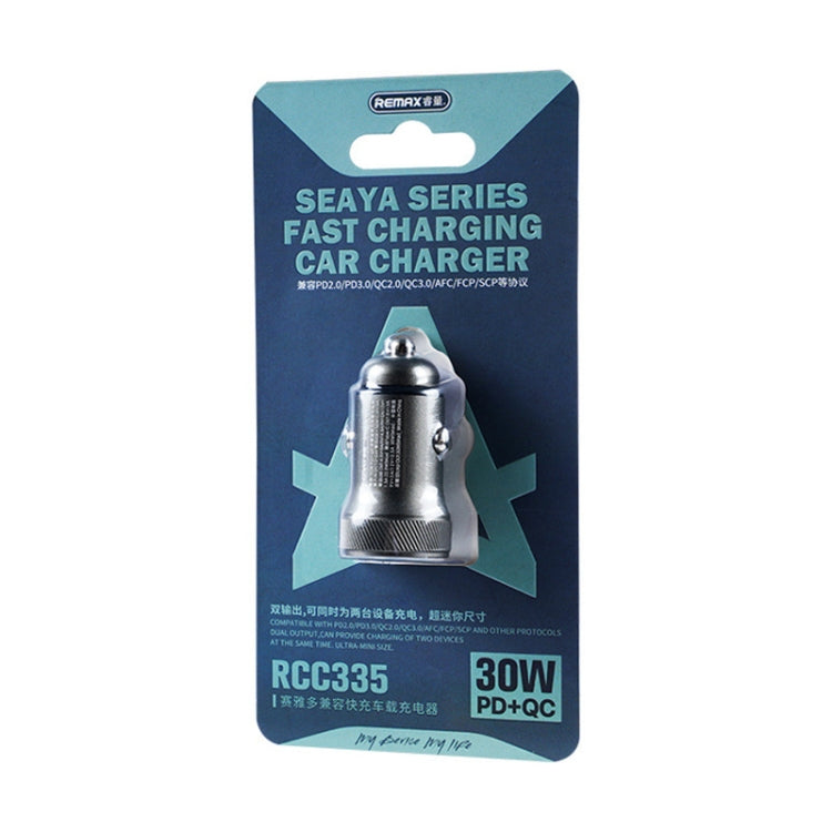 REMAX RCC335 Seaya Series 2 in 1 Car 30W PD Fast Charger - free shipping - PMC TechLife - Order now!