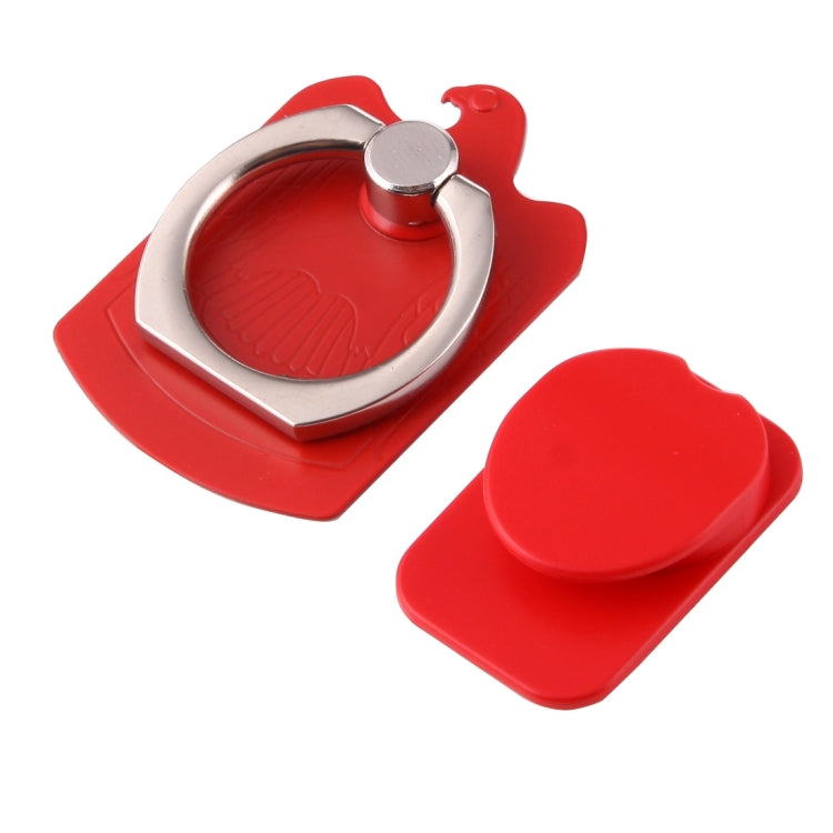 Cmzact CPS-2in1 2 in 1 Eagle Shape 360 Degrees Rotation Magnetic Phone Ring Stent Car Hook Mount(Red) - Ring Holder by PMC TechLife | Online Shopping South Africa | PMC TechLife