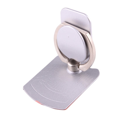 Cmzact CPS-2in1 2 in 1 Eagle Shape 360 Degrees Rotation Magnetic Phone Ring Stent Car Hook Mount(Silver) - Ring Holder by PMC Jewellery | Online Shopping South Africa | PMC Jewellery