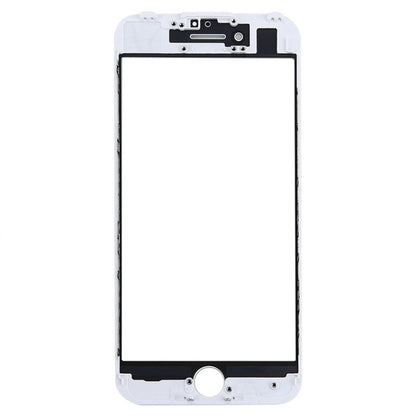 Front Screen Outer Glass Lens with Front LCD Screen Bezel Frame for iPhone 7 (White) - Glass Lens by PMC Jewellery | Online Shopping South Africa | PMC Jewellery