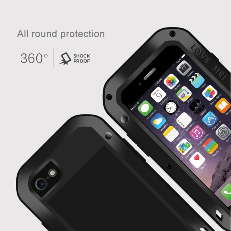 LOVE MEI for  iPhone 7 Professional and Powerful Dustproof Shockproof Anti-slip Metal Protective Case(Black) - More iPhone Cases by LOVE MEI | Online Shopping South Africa | PMC TechLife | Buy Now Pay Later Mobicred