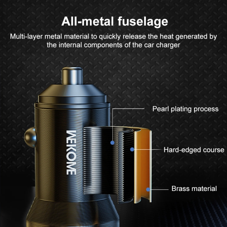 WK WP-C43 Staroad Series 15W Dual USB Car Charger (Black) - Car Charger by WK | Online Shopping South Africa | PMC TechLife | Buy Now Pay Later Mobicred