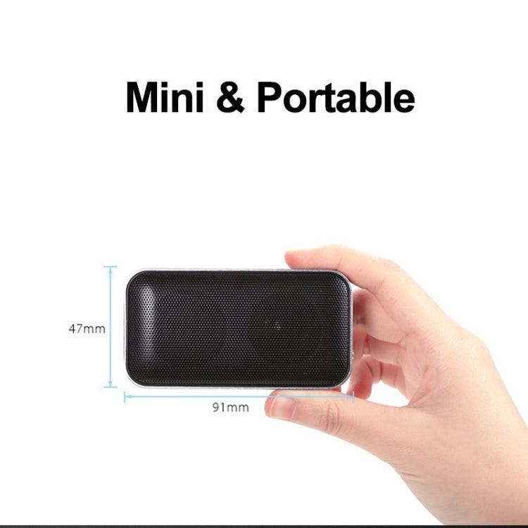 BT209 Outdoor Portable Ultra-thin Mini Wireless Bluetooth Speaker, Support TF Card & Hands-free Calling (Black) - Mini Speaker by PMC TechLife | Online Shopping South Africa | PMC TechLife