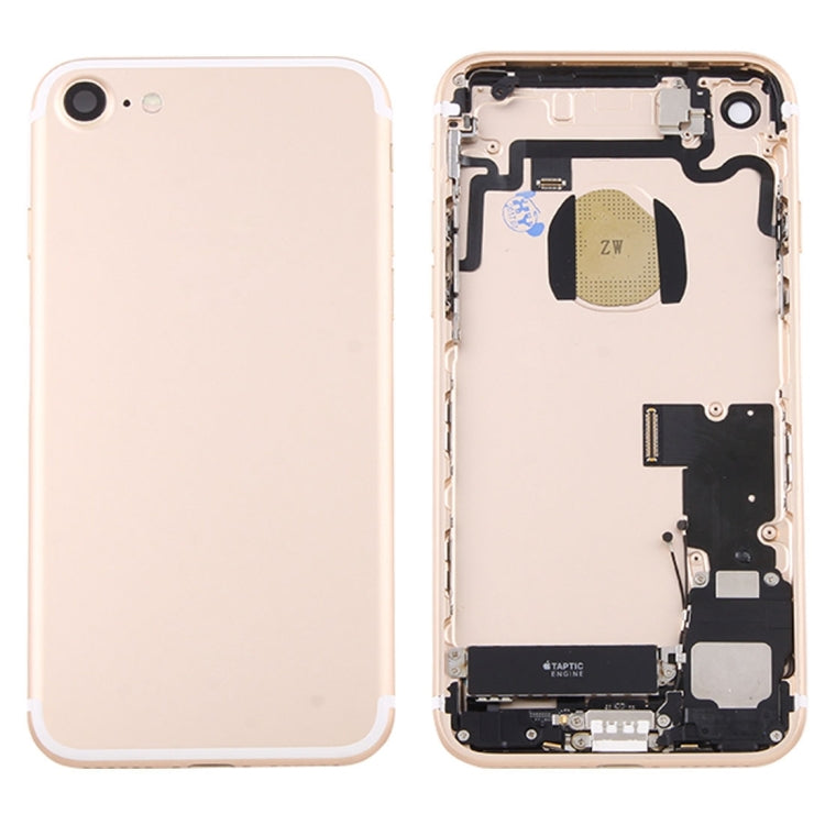 Battery Back Cover Assembly with Card Tray for iPhone 7 (Gold) - Back Cover by PMC TechLife | Online Shopping South Africa | PMC TechLife