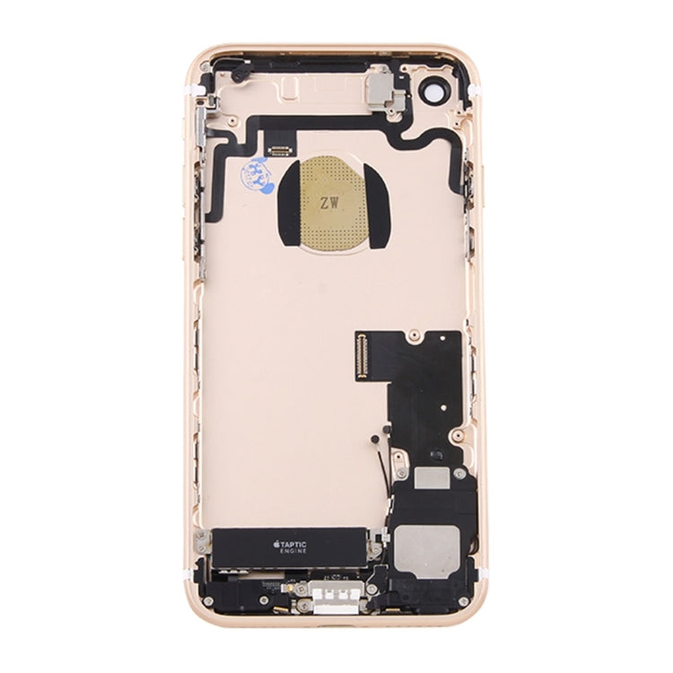 Battery Back Cover Assembly with Card Tray for iPhone 7 (Gold) - Back Cover by PMC TechLife | Online Shopping South Africa | PMC TechLife