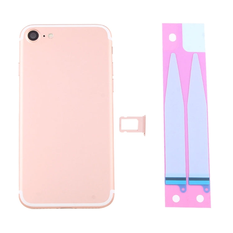 Battery Back Cover Assembly with Card Tray for iPhone 7(Rose Gold) - Back Cover by PMC TechLife | Online Shopping South Africa | PMC TechLife