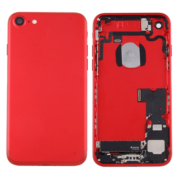 Battery Back Cover Assembly with Card Tray for iPhone 7 (Red) - free shipping - PMC TechLife - Order now!