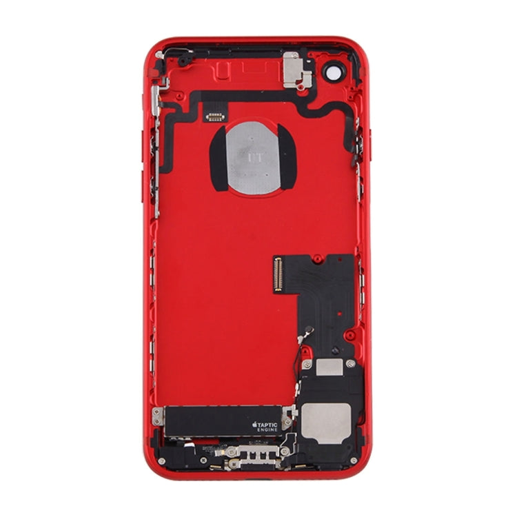 Battery Back Cover Assembly with Card Tray for iPhone 7 (Red) - free shipping - PMC TechLife - Order now!