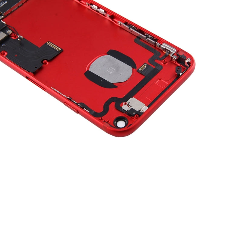 Battery Back Cover Assembly with Card Tray for iPhone 7 (Red) - free shipping - PMC TechLife - Order now!
