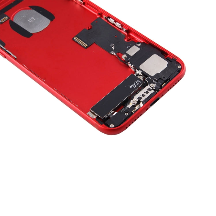Battery Back Cover Assembly with Card Tray for iPhone 7 (Red) - free shipping - PMC TechLife - Order now!
