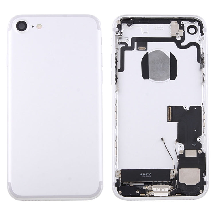 Battery Back Cover Assembly with Card Tray for iPhone 7(Silver) - Back Cover by PMC TechLife | Online Shopping South Africa | PMC TechLife